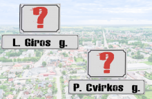 Marijampolės gyventojai raginami rinkti naujus pavadinimus P. Cvirkos ir L. Giros gatvėms