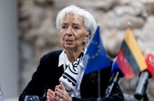 Lagarde prabilo apie ECB scenarijų, kuris nulems palūkanų normas 