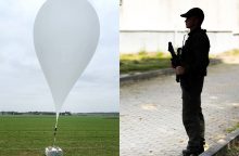 Šalčininkų rajone pasieniečiai perėmė dar vieną meteorologinį balioną su cigarečių kontrabanda