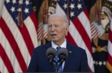 J. Bidenas: naujausia Rusijos ataka rodo, kad reikia skubiai paremti Ukrainą