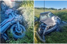 Alytaus rajone – tragiška avarija: žuvo motociklininkas