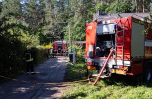 Kauno rajone – du nemaži gaisrai: pateikė daugiau detalių 