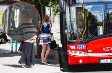 Autobuse nepažįstamo vyro įbauginta keleivė: slėpiausi už žmonių