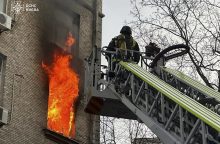 Rusijos išpuolis Kyjivo centre: yra žuvusių ir sužeistų