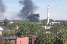 Išgąsdino dūmai virš Klaipėdos
