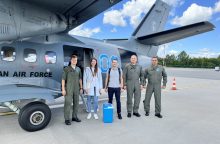 Kariuomenės lėktuvu iš Lenkijos į Lietuvą skubiai gabentas donoro organas