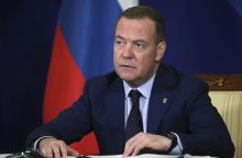 D. Medvedevas džiaugiasi rusų, jo teigimu, „dirbusių Tėvynei“, išlaisvinimu